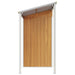Garden Shed With Extended Roof Light Brown 277x110.5x181 Cm