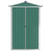 Garden Shed Green 116x45x175 Cm Galvanised Steel Altbo