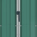 Garden Shed Green 116x45x175 Cm Galvanised Steel Altbo