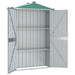 Garden Shed Green 116x45x175 Cm Galvanised Steel Altbo