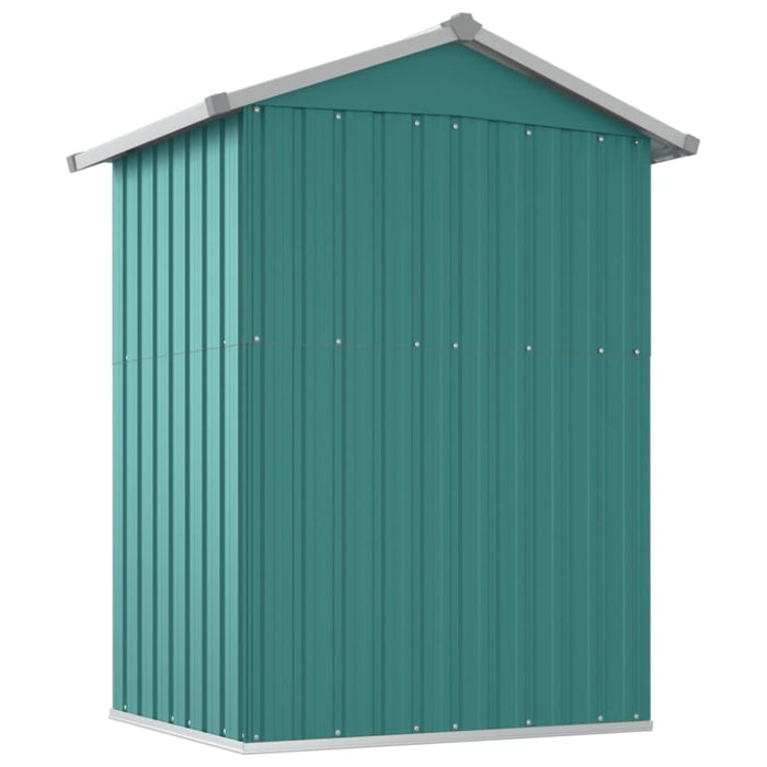 Garden Shed Green 126x97.5x177 Cm Galvanised Steel Tolxtt