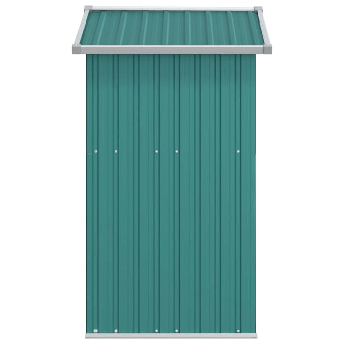 Garden Shed Green 126x97.5x177 Cm Galvanised Steel Tolxtt
