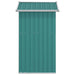 Garden Shed Green 126x97.5x177 Cm Galvanised Steel Tolxtt