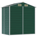 Garden Shed Green 191x130x198 Cm Galvanised Steel Tonnxto