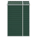 Garden Shed Green 191x130x198 Cm Galvanised Steel Tonnxto