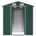 Garden Shed Green 191x130x198 Cm Galvanised Steel Tonnxto