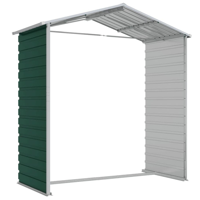 Garden Shed Green 191x130x198 Cm Galvanised Steel Tonnxto