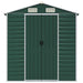 Garden Shed Green 191x130x198 Cm Galvanised Steel Tonnxto