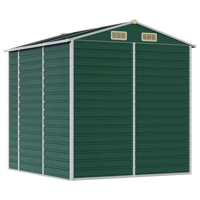 Garden Shed Green 191x215x198 Cm Galvanised Steel Tonnxtx