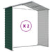 Garden Shed Green 191x215x198 Cm Galvanised Steel Tonnxtx
