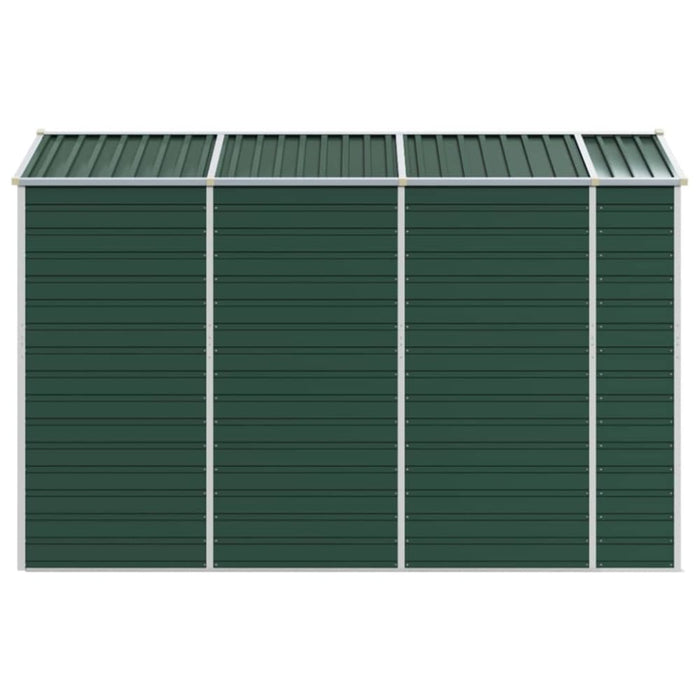 Garden Shed Green 191x300x198 Cm Galvanised Steel Tonnxtt