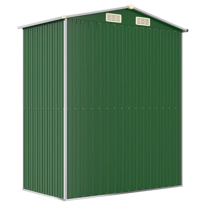 Garden Shed Green 192x108x223 Cm Galvanised Steel Tokxli