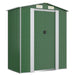 Garden Shed Green 192x108x223 Cm Galvanised Steel Tokxli