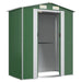 Garden Shed Green 192x108x223 Cm Galvanised Steel Tokxli