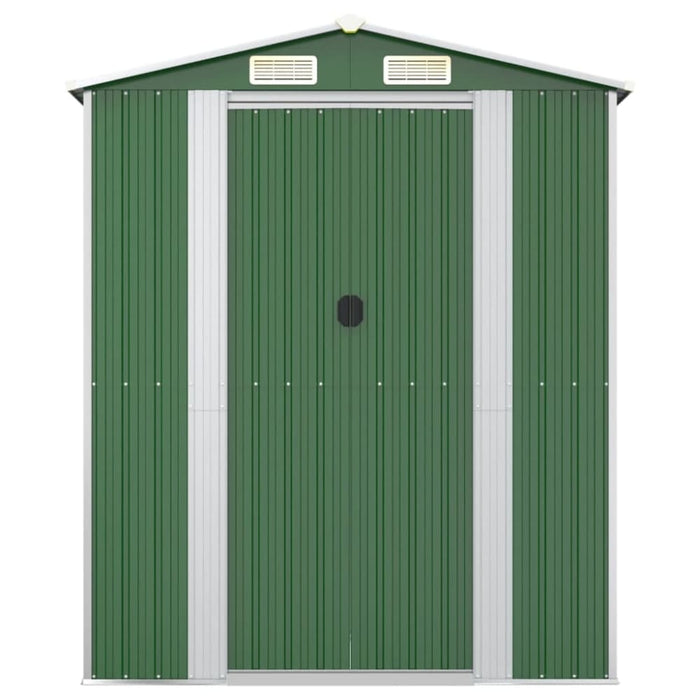 Garden Shed Green 192x274x223 Cm Galvanised Steel Toaiaxn