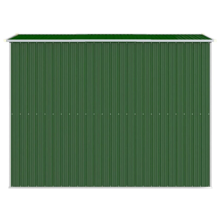 Garden Shed Green 192x274x223 Cm Galvanised Steel Toaiaxn