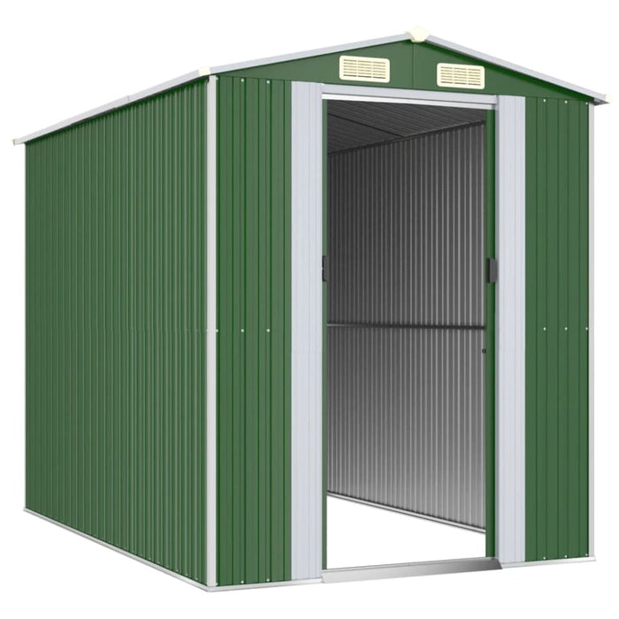 Garden Shed Green 192x274x223 Cm Galvanised Steel Toaiaxn