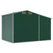 Garden Shed Green 277x192.5x179 Cm Galvanised Steel Tonnxnl