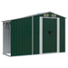 Garden Shed Green 277x192.5x179 Cm Galvanised Steel Tonnxnl
