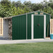 Garden Shed Green 277x192.5x179 Cm Galvanised Steel Tonnxnl