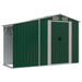 Garden Shed Green 277x93x179 Cm Galvanised Steel Tlapoa