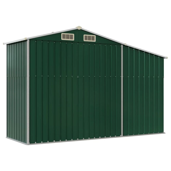 Garden Shed Green 277x93x179 Cm Galvanised Steel Tlapoa