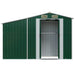 Garden Shed Green 277x93x179 Cm Galvanised Steel Tlapoa