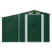 Garden Shed Green 277x93x179 Cm Galvanised Steel Tlapoa