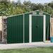 Garden Shed Green 277x93x179 Cm Galvanised Steel Tlapoa