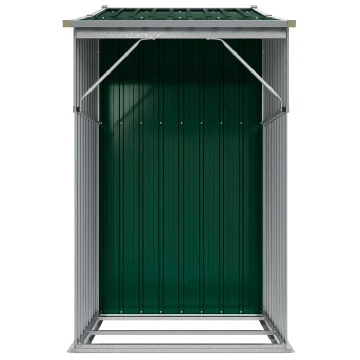Garden Shed Green 277x93x179 Cm Galvanised Steel Tlapoa