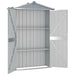 Garden Shed Grey 107.5x46x183 Cm Galvanised Steel Altbx