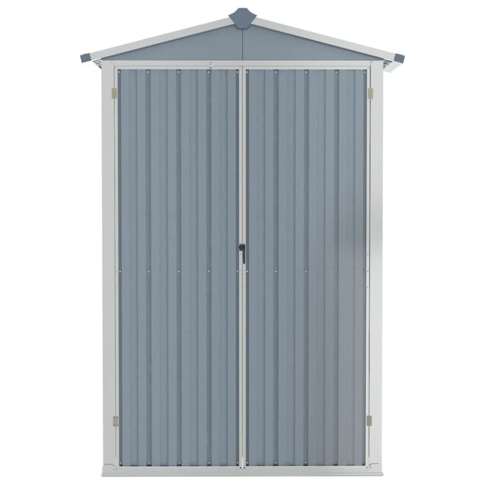 Garden Shed Grey 107.5x46x183 Cm Galvanised Steel Altbx