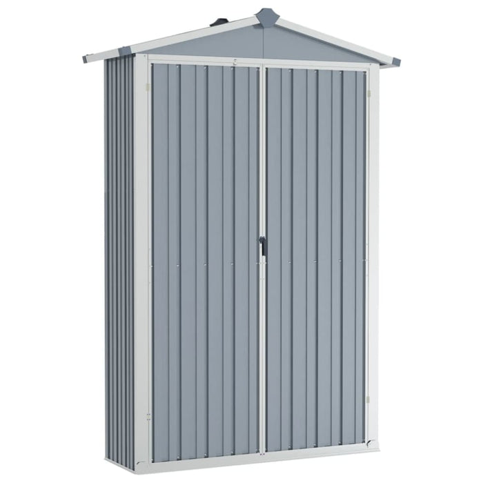 Garden Shed Grey 107.5x46x183 Cm Galvanised Steel Altbx