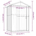 Garden Shed Grey 126x97.5x177 Cm Galvanised Steel Tolxta