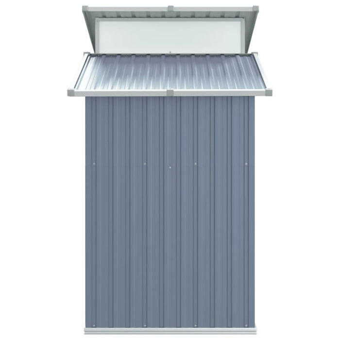 Garden Shed Grey 270x130x208.5 Cm Galvanised Steel Tolxat