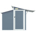 Garden Shed Grey 270x130x208.5 Cm Galvanised Steel Tolxat