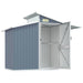 Garden Shed Grey 270x130x208.5 Cm Galvanised Steel Tolxat