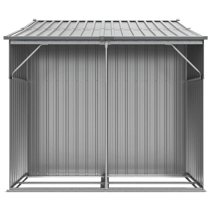 Garden Shed Grey 277x192.5x179 Cm Galvanised Steel Tonnxnk