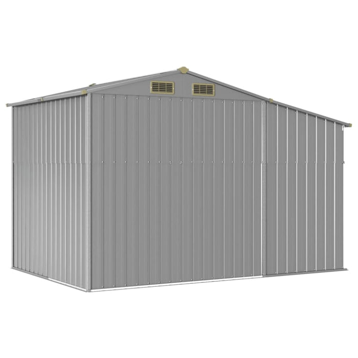 Garden Shed Grey 277x192.5x179 Cm Galvanised Steel Tonnxnk