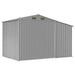 Garden Shed Grey 277x192.5x179 Cm Galvanised Steel Tonnxnk