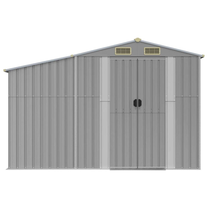 Garden Shed Grey 277x192.5x179 Cm Galvanised Steel Tonnxnk