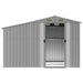 Garden Shed Grey 277x192.5x179 Cm Galvanised Steel Tonnxnk