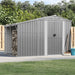 Garden Shed Grey 277x192.5x179 Cm Galvanised Steel Tonnxnk