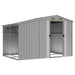 Garden Shed Grey 277x192.5x179 Cm Galvanised Steel Tonnxnk