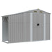 Garden Shed Grey 277x93x179 Cm Galvanised Steel Tlapol