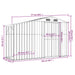 Garden Shed Grey 277x93x179 Cm Galvanised Steel Tlapol
