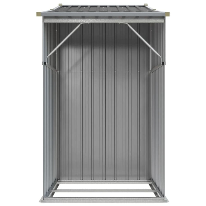 Garden Shed Grey 277x93x179 Cm Galvanised Steel Tlapol