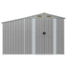 Garden Shed Grey 277x93x179 Cm Galvanised Steel Tlapol