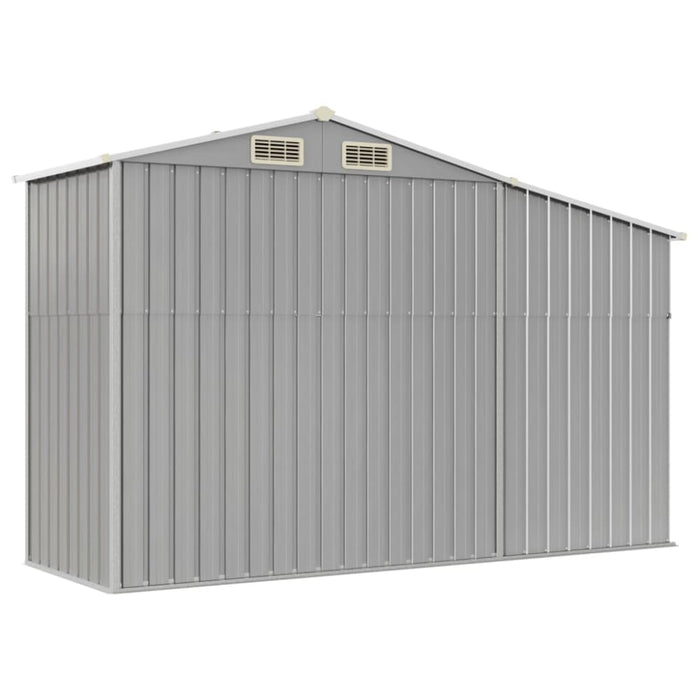 Garden Shed Grey 277x93x179 Cm Galvanised Steel Tlapol
