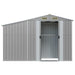 Garden Shed Grey 277x93x179 Cm Galvanised Steel Tlapol
